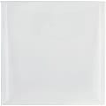 JAM Paper® Plastic 6 1/8" x 6 1/8" Envelopes, Tuck Flap Closure, Clear, Pack Of 12