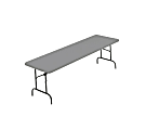 Iceberg IndestrucTable TOO 1200 Series Folding Table, Charcoal