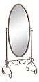 Linon Scarlett Metal Cheval Mirror, 63"H x 27-7/8"W x 18-1/2"D, Antique Brown 1 thumbnail image