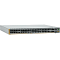 Allied Telesis AT-x510-52GTX Layer 3 Switch - 48 Ports - Manageable - Gigabit Ethernet, 10 Gigabit Ethernet - 10/100/1000Base-T, 10GBase-X - 3 Layer Supported - Twisted Pair, Optical Fiber - Rack-mountable