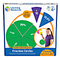 Learning Resources® Double-Sided Magnetic Fraction Circles, 7 1/2", Grades 1-9, Set Of 9 1 thumbnail image