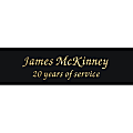 Custom Engraved Black Metal Trophy, Award And ID Plates, 1" x 3-1/2" 1 thumbnail image