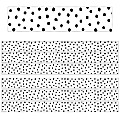 Teacher Created Resources® Border Trim, Black Painted Dots On White, 35’, Set Of 6 Packs 1 thumbnail image