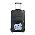 Denco Sports Luggage NCAA Expandable Rolling Carry-On, 20 1/2" x 12 1/2" x 8", North Carolina Tar Heels, Black