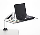 Safco® 26"W Desktop Sit/Stand Laptop Workstation Standing Desk, Silver 1 thumbnail image