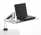 Safco® Desktop Sit/Stand Laptop Workstation, Silver