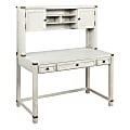 Office Star™ Baton Rouge 48"W Computer Desk With Hutch, Champagne Oak 1 thumbnail image