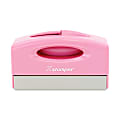 Custom ECO-GREEN Xstamper® Pre-inked Pink Pocket Stamp, 78% Recycled, 1/2" x 1- 15/16" Impression 1 thumbnail image