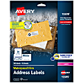 Avery® Printable Waterproof Labels with Sure Feed®, Rectangle, 1" x 2-5/8", Matte White, Pack Of 300