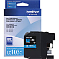 Brother® LC103 Cyan High-Yield Ink Cartridge, LC103C