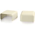 C2G Wiremold Uniduct 2900 Blank End Fitting - Ivory - Ivory - Polyvinyl Chloride (PVC)