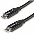 StarTech.com 0.5m USB C to USB C Cable w/ 5A PD - First End: 1x USB Type C Male Thunderbolt 3 - Second End: 1x USB Type C Male Thunderbolt 3 1 thumbnail image