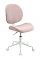 Realspace® Brigsley Fabric Low-Back Task Chair, Pink/White