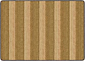 Flagship Carpets Basketweave Stripes Classroom Rug, 6' x 8 3/8', Brown 1 thumbnail image
