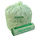 Stalk Market 0.8-Mil Compostable Trash Liners, 33 Gallons, Box Of 200 Bags