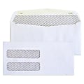 Healthcare 4-1/8" X 8-7/8" Medical Billing Statement Envelopes, Left Side Double-Window, Gum Seal, White, Pack of 1000