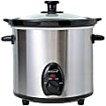 Brentwood 3-Quart Slow Cooker, 11” x 10-1/2”, Silver 1 thumbnail image