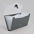 Office Depot® Brand 13-Pocket Expanding File With Snap Closure, Check Size, Urban Fog 1 thumbnail image