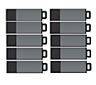Centon DataStick Pro USB 2.0 Flash Drives, 4GB, Pro Gray, Pack Of 25 Flash Drives, S1-U2P1-4G25PK 1 thumbnail image