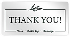 Custom 1-Color Foil-Embossed Labels And Stickers, 1" x 2" Rectangle, Box Of 500 Labels 1 thumbnail image