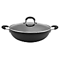 THE ROCK™ By Starfrit® Aluminum Nonstick Covered Fry Pan With Stainless Steel Handle, 4-5/8”H x 13-15/16”W x 13-15/16”D, Black 1 thumbnail image