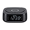 JENSEN Stereo Digital Dual-Alarm Clock With Top-Loading CD Player, FM Tuner, USB Charging Port And Battery Backup, 2.38"H x 7.32"W x 7.32"D, Black 1 thumbnail image