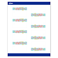 Avery® Printable Tags With Sure Feed® Technology, 2" x 3", Matte White With Watercolor/Gold Leaf Design, Pack Of 80 1 thumbnail image