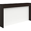 Lorell Prominence 2.0 Espresso Laminate Reception Countertop - 74.3" x 11.9" x 12" , 1" Table Top - Band Edge - Material: Particleboard, Thermofused Laminate (TFL) - Finish: Espresso, Thermofused Laminate (TFL)