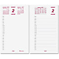 Brownline Jumbo Calendar Pad Refill - Daily - 1 Year - January 2018 till December 2018 - 7:00 AM to 6:30 PM - 1 Day Double Page Layout - 6" x 3.50" - White - Paper - Reference Calendar