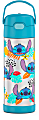 Thermos Funtainer Vacuum Insulated Stainless Steel Water Bottle With Spout, 16 Oz, Teal 1 thumbnail image