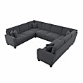 Bush® Furniture Stockton 125"W U-Shaped Sectional Couch, Dark Gray, Standard Delivery 1 thumbnail image