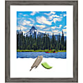 Amanti Art Rectangular Narrow Wood Picture Frame, 23” x 27" With Mat, Regis Barnwood Gray 1 thumbnail image