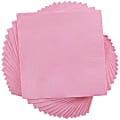 JAM PAPER Small Beverage Napkins - 5 x 5 - Baby Pink Pastel - 40/Pack  1 thumbnail image