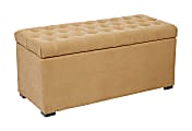 Office Star™ Ave Six Sahara Tufted Storage Bench, Nugget