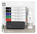 Office Depot® Brand Dry-Erase Marker Set, Chisel Point, 100% Recycled Plastic Barrel, Assorted Colors