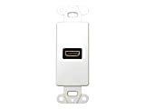 DataComm Decor Wall Plate Insert - Mounting plate - HDMI - white - 1-gang 1 thumbnail image