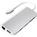 Satechi Aluminium Type-C Multimedia Adapter - for Notebook - USB Type C - 3 x USB 3.0 - Network (RJ-45) - HDMI - Mini DisplayPort