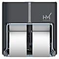 Highmark® High-Capacity Bathroom Tissue Dispenser, 4 Rolls, 12"H x 12-5/8"W x 6-5/8"D, Dark Gray