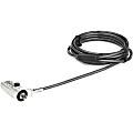 StarTech.com Laptop Cable Lock - 4-Digit Resettable Combination Lock - For Wedge Security Slot - 6.5' (2 m) Steel Cable (LTLOCKNBL) 1 thumbnail image