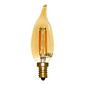 Euri BA10 Amber Glass Dimmable 280 Lumens LED Filament Bulb, 4 Watt, 2,400 Kelvin