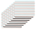 Kleenslate® Rectangular Paddle Replacement Surfaces, 8" x 10", Handwriting Lines, Pack Of 8