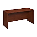 Bush Business Furniture Components Elite Desk/Credenza/Return, 60"W x 24"D, Hansen Cherry, Standard Delivery