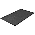 Genuine Joe Silver Series Walk-Off Indoor Mat, 3' x 5', Charcoal 1 thumbnail image