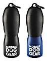 Overland Mobile Dog Gear 25 Oz Stainless Steel Water Bottles, Black/Blue, Pack Of 2 Bottles 1 thumbnail image