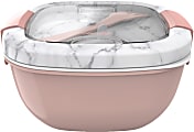 Bentgo Salad Lunch Container, 4" x 7-1/4", Blush Marble