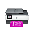 HP OfficeJet Pro 8034e Wireless All-in-One Color Printer with 1 Full Year Instant Ink with HP+ (1L0J0A)