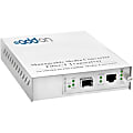 AddOn 10/100/1000Base-TX(RJ-45) to Open SFP Port Managed Media Converter - 100% compatible and guaranteed to work