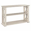 Bush® Furniture Homestead Console Table With Shelves, Linen White Oak, Standard Delivery 1 thumbnail image