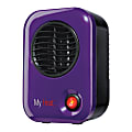 Lasko® MyHeat™ 200 Watts Electric Heater, 6.1"H x 3.8"W x 4.33"D, Purple 1 thumbnail image