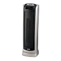 Lasko® Ceramic 900 Watts to 1500 Watts Electric Ceramic Oscillating Heater, 2 Heat Settings, 23"H x 7.3"W x 8.5"D, Silver 1 thumbnail image